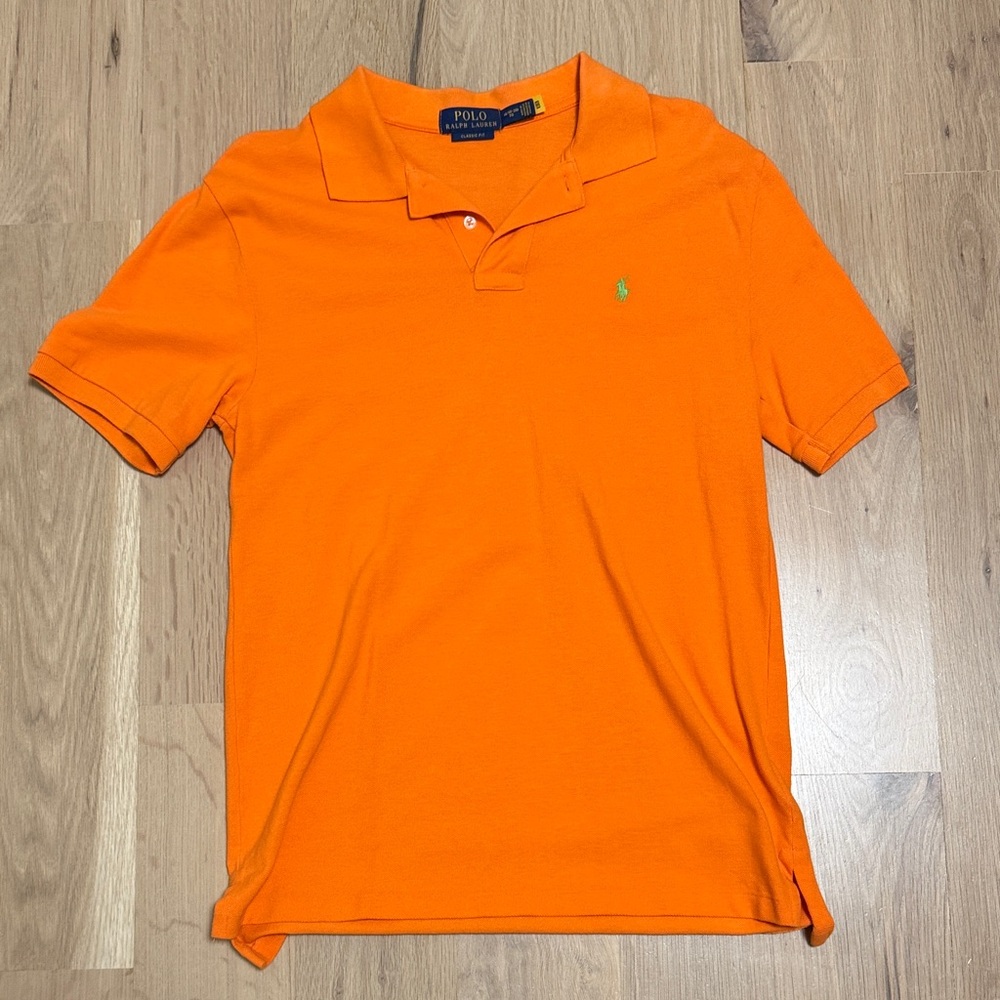 Polo by Ralph Lauren Men's Bright Orange Polo Shirt